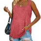 Women's Summer Sleeveless Tank Top Solid Color T-Shirt