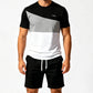 Men Color-Block T-Shirt and Shorts Set
