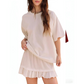 Women's Oversized T-Shirt & Ruffle Skirt 2-Piece Set