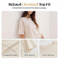 Women's Oversized T-Shirt & Ruffle Skirt 2-Piece Set