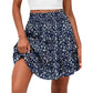 Women’s Elastic High Waist Tiered Ruffle Skort