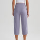 👖 LIMITED-TIME 50% OFF! ✨ Women's High-Waist Wide-Leg Capri Pants – Tummy Control, Slant Pockets, Stretch Fabric 🌿