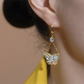 📢📢50% OFF !!⏰Sparkling Butterfly Drop Earrings