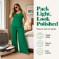 👗 LIMITED-TIME 50% OFF! ✨ Women's Plus Size Textured Tank & Relaxed Fit Pants Set – U-Neck, Pockets, Wide Leg 🌿