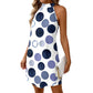 👗 LIMITED-TIME 50% OFF! ✨ Flattering Halter A-Line Dress – Polka Dot Print, Sleeveless, Vacation Ready 🌸