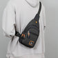 🎒✨ Waterproof Multi-pocket Crossbody Sling Bag – Organized Storage, Adjustable Strap, Headphone Jack 🌧️