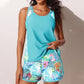 📢 PROMO LIMITÉE -50% ! ⏰ Ensemble Maillot de Bain Imprimé Color-Block – Haut Débardeur + Short, Tissu Extensible Séchage Rapide, 3 Coloris, Tailles S-XL 🏖️