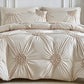 🛏️ ☁️Elegant Pinch Pleat Duvet Cover Set ✈️ Free Shipping