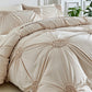 🛏️ ☁️Elegant Pinch Pleat Duvet Cover Set ✈️ Free Shipping