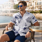 🏝️🌊Men's Printed Shirt & Shorts 2-Piece Set