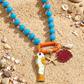 Vibrant Boho Coastal Beaded Necklace