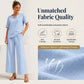 ⏳Limited-time 50% off⏰Women's V-Neck Top & Wide-Leg Pants Set👚👖