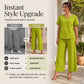⏳Limited-time 50% off⏰Women's V-Neck Top & Wide-Leg Pants Set👚👖