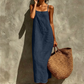 🎁50% OFF💥Women's Casual Solid Color Slip Dress