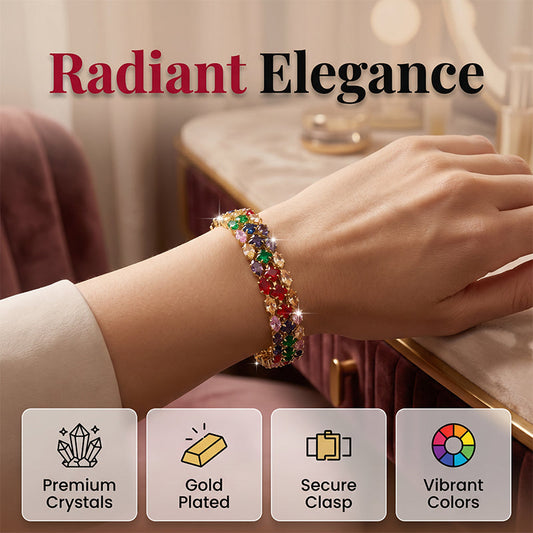 💫50% OFF NOW!💟Women's Elegant Multicolor Tennis Bracelet