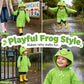 Waterproof Kids Rain Poncho with Hood
