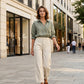 Women's High-Waisted Stretchy Straight Leg Jeans