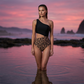 🎉 2026 Sale — Over 69,000 Sold! 🐆 Women One-Shoulder Swimsuit – Cutout Leopard Bathing Suit ☀️