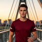 🔥Hot Sale 49% Breathable Men Fitness Training Top, Stretch Sweat Resistant Sports Tee, All-Purpose Athletic Shirt for Daily Training Outdoor Exercise