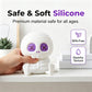 Halloween Skull Silicone Night Light with Touch Control