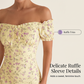 Women's Off-Shoulder Floral Dress 🌸 Bare the Sun, Bloom in Style – Your Effortless Summer Staple ✨