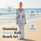 Women Knit Beach Cover Up Set