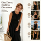 📢📢50% OFF !! ⏰Women's Sleeveless Round Neck Wrap-Waist Maxi Dress