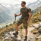 Men's Casual Elastic Waist Cargo Shorts