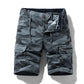 Men's Casual Elastic Waist Cargo Shorts