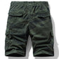 Men's Casual Elastic Waist Cargo Shorts