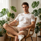 Men's Summer Printed 2-Piece Set