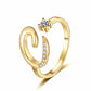 ⏳Limited-time 50% off⏰Adjustable Sparkle Initial Ring for Women💍