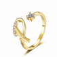 ⏳Limited-time 50% off⏰Adjustable Sparkle Initial Ring for Women💍