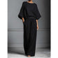 Women's Two-Piece Loose Fit Top and Wide-Leg Pants Set