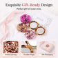 Elegant Rose Gold Folding Makeup Mirror