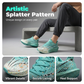 Glow-in-the-Dark Splatter Print Casual Sneakers