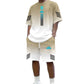 Men's Summer T-Shirt & Shorts Two-Piece Set