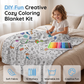 ⏳Time-Limited Special⏰Creative Cozy Colouring Blanket Kit – Colour, Wash & Create Again 🧸