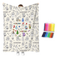 ⏳Time-Limited Special⏰Creative Cozy Colouring Blanket Kit – Colour, Wash & Create Again 🧸
