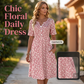 🎉 LIMITED TIME 50% OFF! 👗 Floral V-Neck Pocket Dress – Effortless Garden Grace 🌸