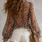 🎉 LIMITED-TIME 50% OFF! 🌸 Leopard V-Neck Tie Top – Wild Feminine Flair ⏰