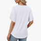 🎉 LIMITED TIME 50% OFF! 👚 V-Neck Flutter Sleeve Blouse – Soft Feminine Breeze 🌸