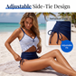 Women Two Piece High Waisted Swimsuit Ruffle