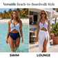 Women Two Piece High Waisted Swimsuit Ruffle