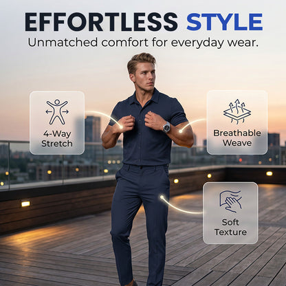 👔 50% DE RÉDUCTION ! ✨ Costume Décontracté Léger 2-Pièces – Mélange Premium – Stretch & Respirant for Homme