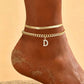 🌸 LIMITED TIME 50% OFF! ✨ Dainty Layered Gold Initial Anklets – Elegant Design, Lightweight & Adjustable – Perfect for Everyday Charm & Gifting 💛