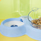 3-in-1 Pet Double Bowls with Automatic Water Dispenser