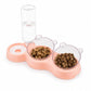 3-in-1 Pet Double Bowls with Automatic Water Dispenser