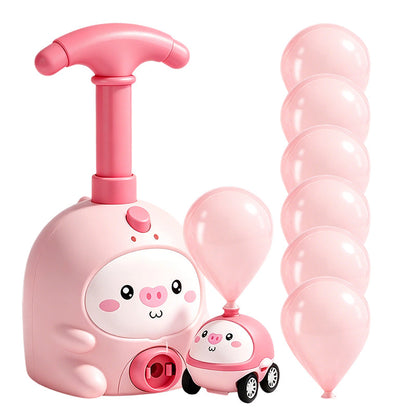 Balloon-Powered Launcher Car Toy Set for Kids