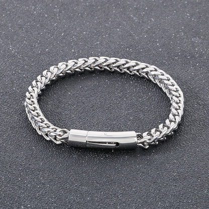 Men's Titanium Steel Bracelet Minimalist Hip Hop Chain